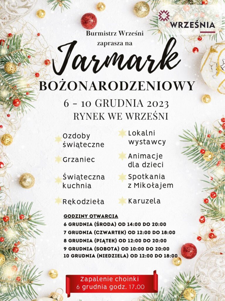 ? Spotkajcie się z Nami na Jarmarku Bożonarodzeniowym we Wrześni! 2 Jarmark bożonarodzeniowy we Wrześni – Mikani Candles świece sojowe